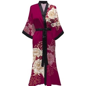Floral Satin Robe